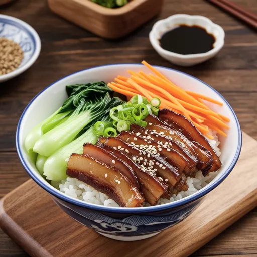 Pork and Chinese Cabbage Rice Bowl
