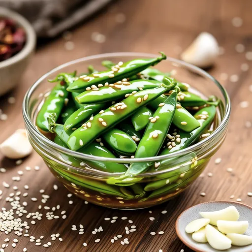 Salted Kombu Marinated Pea Shoots