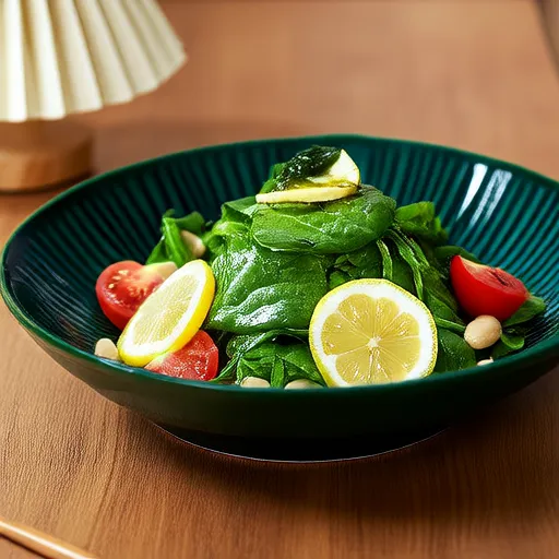 Salada Rápida de Feijão e Espinafre