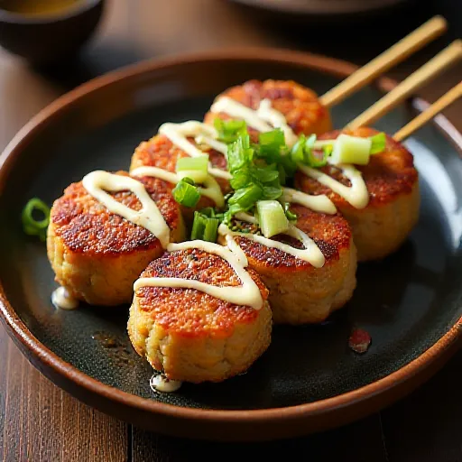 Okonomiyaki-style Tsukune