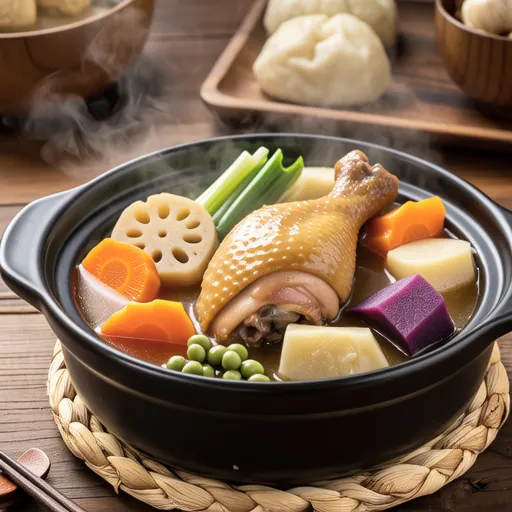 Gamen-ni (Japanese Simmered Chicken and Vegetables)