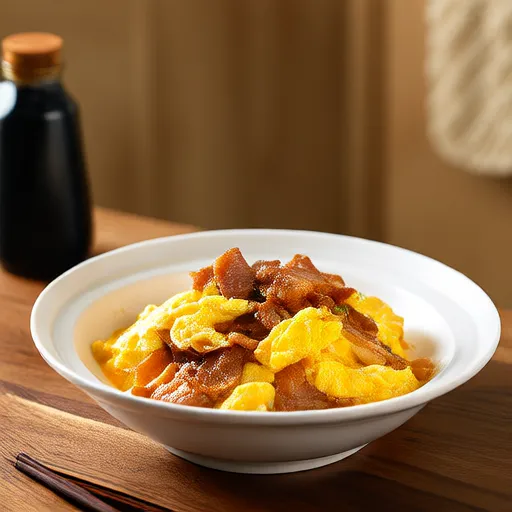 豬肉和雞蛋炒菜