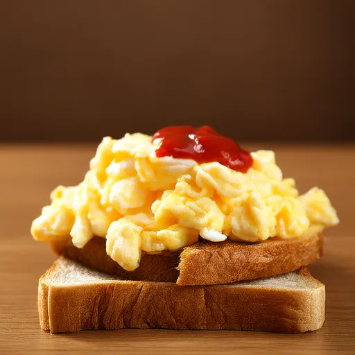 Toast au poulet et aux œufs