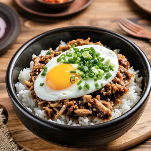 Doenjang Sauce Bibimbap with Chives and Tuna