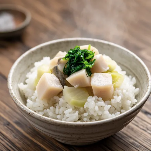 Scallop and Daikon Takikomi Rice