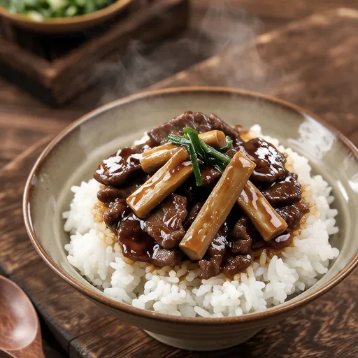 Grilled Bamboo Shoot Rice