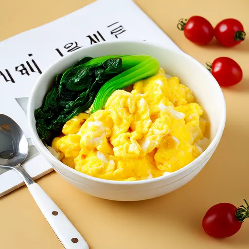 炒蛋蔬菜碗