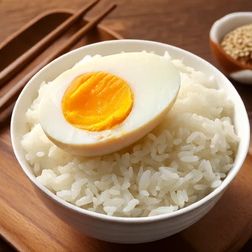 蒸蛋與白飯