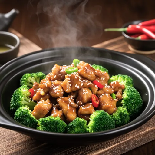 Broccoli and Chicken Garlic Stir-fry
