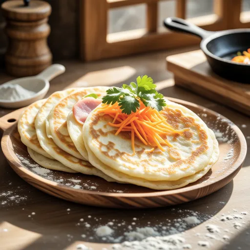 Ham Tofu Pancakes