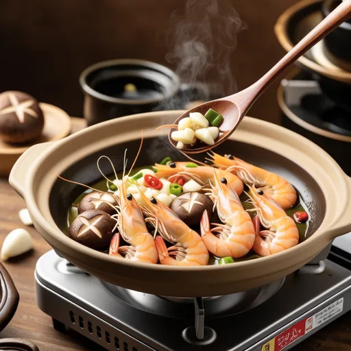 Shrimp and Shimeji Mushroom Ajillo