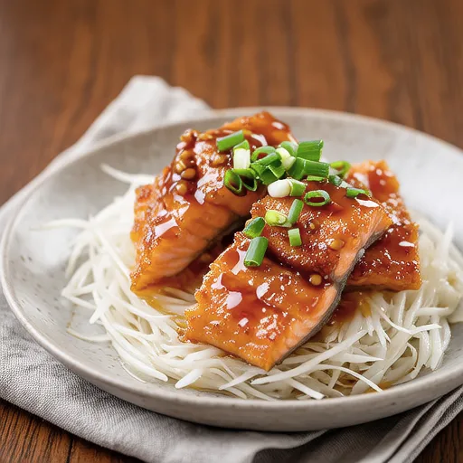 Salmon with Grated Daikon