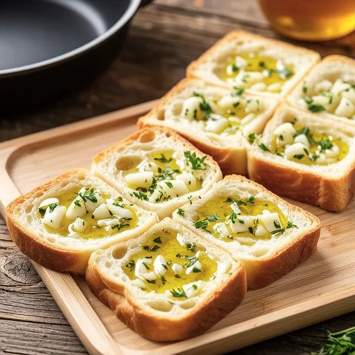 Honey Garlic Bread (No Oven)