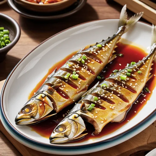 Grilled Mackerel with Spicy Sauce
