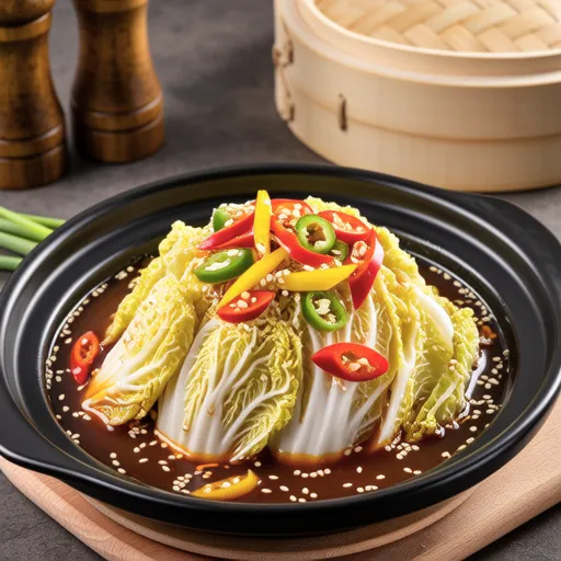 Chinese-style Steamed Napa Cabbage