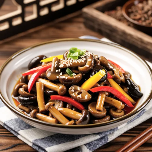 Enoki and Bell Pepper Kinpira