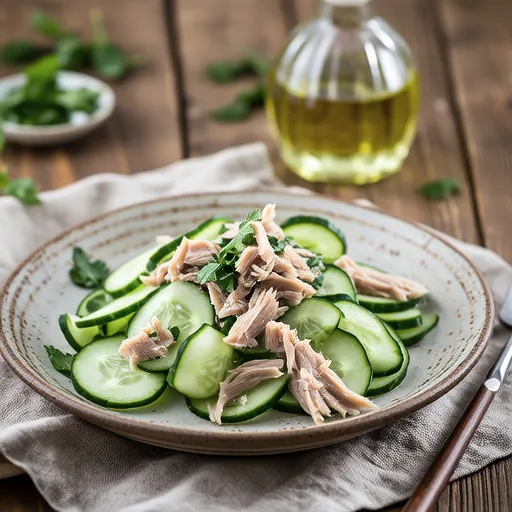 Cucumber and Tuna French Salad