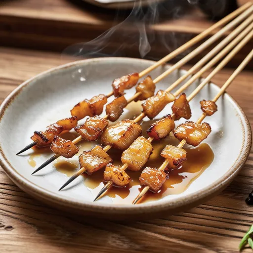 グリルしたハマチの串