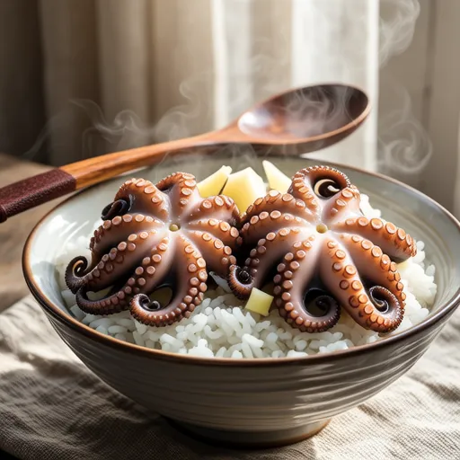 Octopus Rice with Fresh Octopus