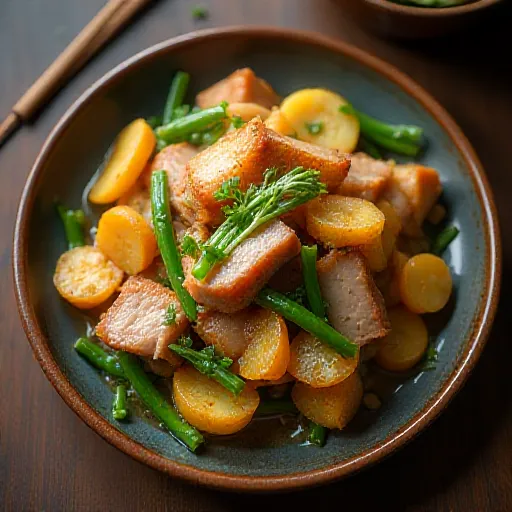 Pork and Potato Ginger Stir-fry