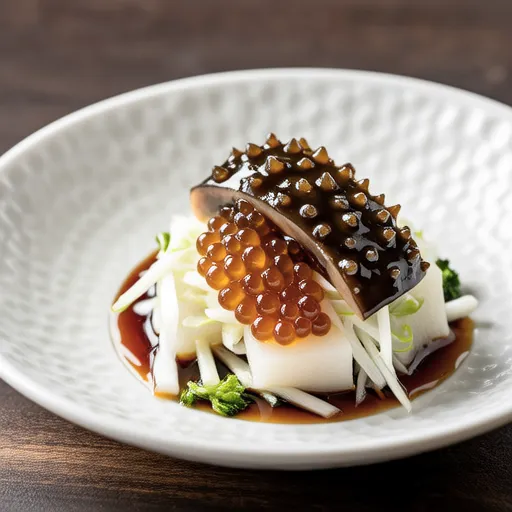 Ikura and Kaiware Daikon Oroshi Salad