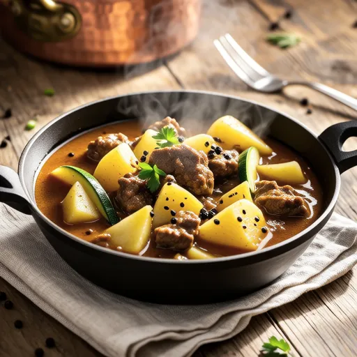 Potato and Minced Meat Sabzi-style