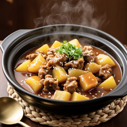Potato and Ground Pork Curry Stew