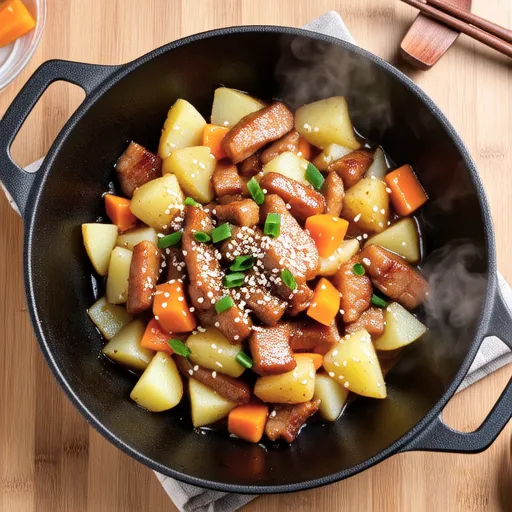 Ham and Potato Stir-fry