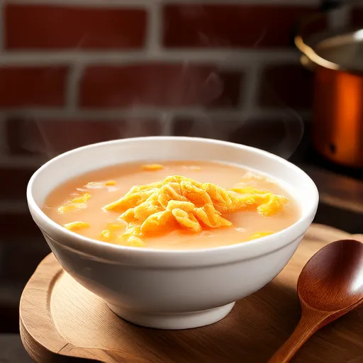スパイシーな卵ミルクスープ