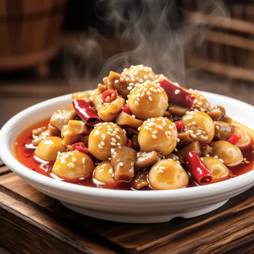 Spicy Simmered Chikuwa and Konnyaku