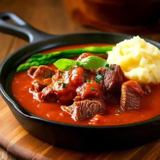 Ensopado de Tomate e Carne