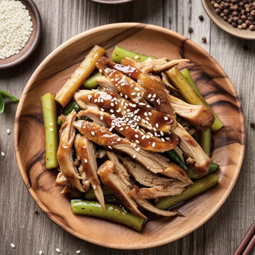 Sesame Miso Chicken and Burdock Salad