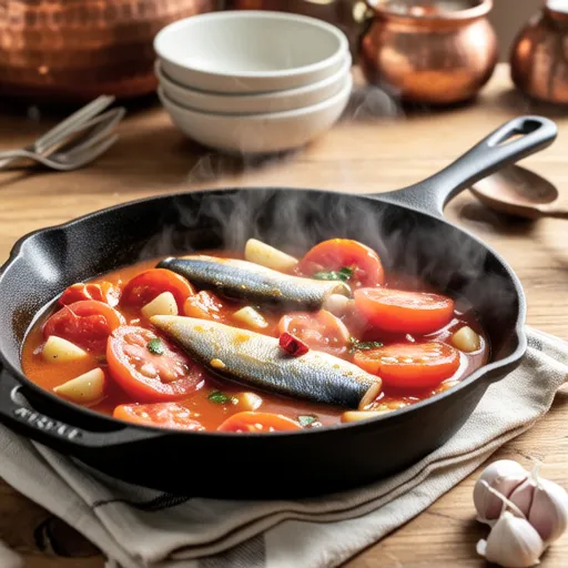 Tomato and Canned Mackerel Ajillo