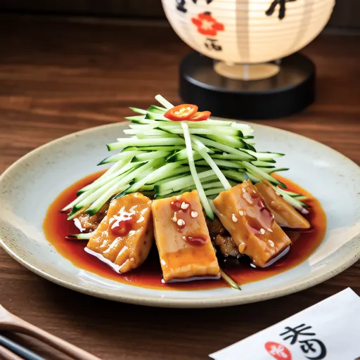 Japanese Horse Mackerel and Myoga Nanbanzuke