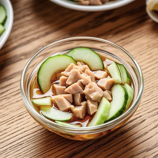 Winter Melon and Tuna with Yuzu Pepper Dressing
