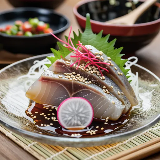 Horse Mackerel with Plum Sauce