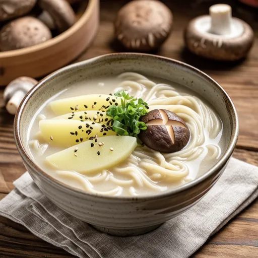 Perilla Seed Kalguksu (Korean Knife-Cut Noodles)