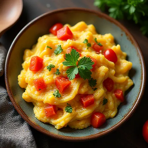 Œufs sautés aux tomates