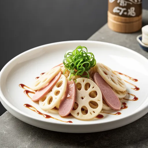 Fish Sausage and Lotus Root Mentaiko Mayo Salad