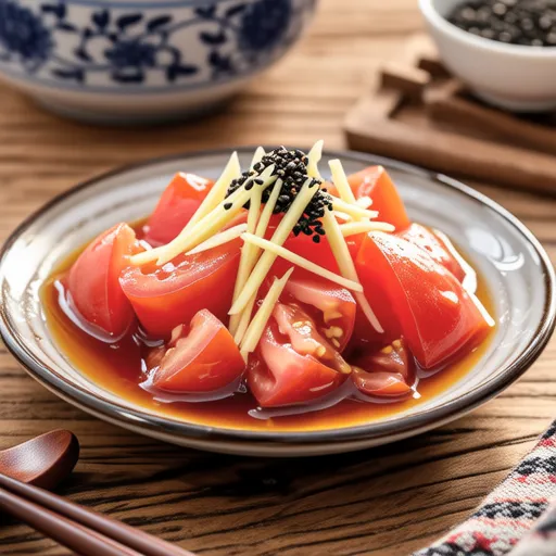 Tomato with Ginger Dressing