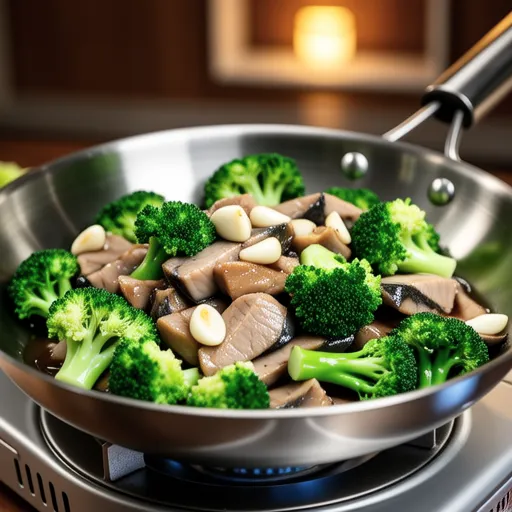 Broccoli and Tuna Garlic Stir-fry