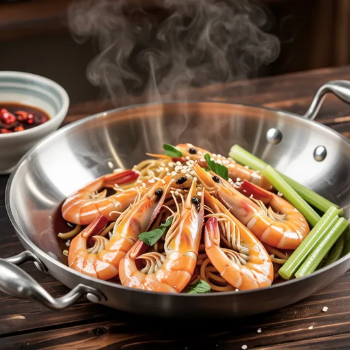 Celery and Shrimp Ethnic Stir-fry