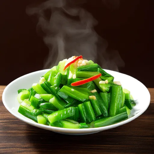 Steamed Luffa with Garlic