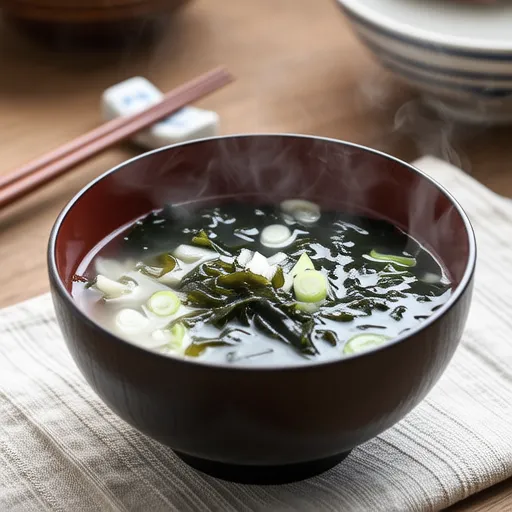 Miso Soup with Roasted Seaweed