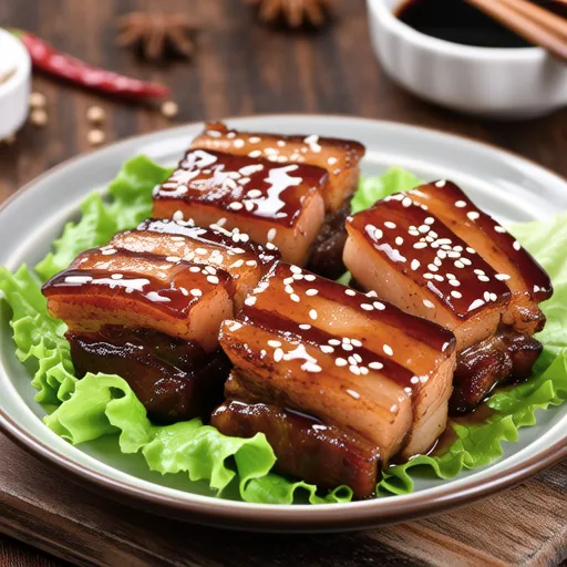 Pork Belly with Sesame Miso Sauce