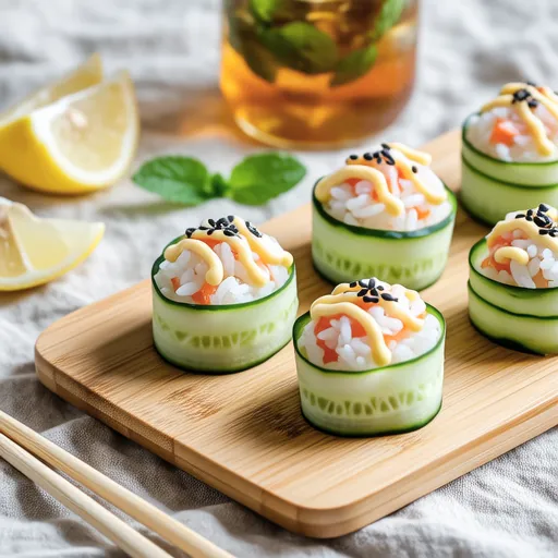 Cucumber Sushi Finger Food
