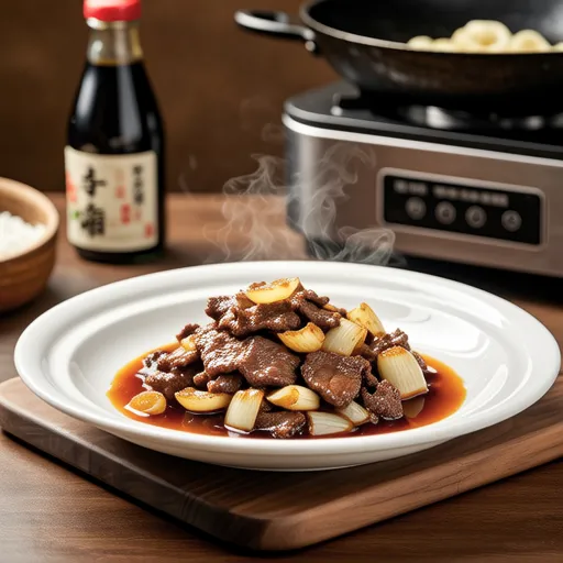 Beef and Onion Stir-fry with Sweet Soy Sauce
