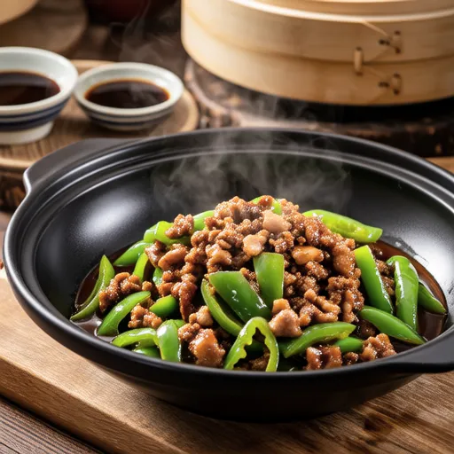 Addictive Chinese-style Stir-fried Bell Pepper and Pork