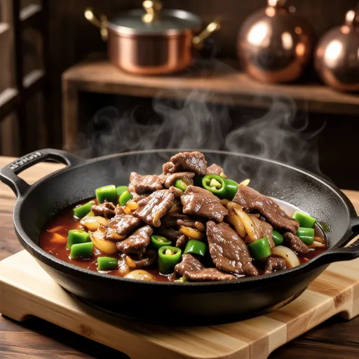 Sweet and Spicy Beef with Shishito Peppers