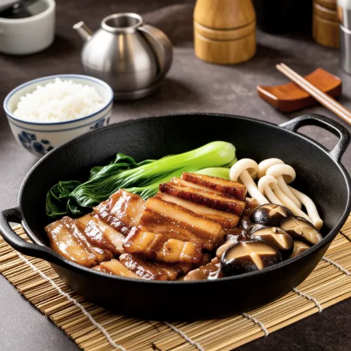 Pork and Komatsuna Chinese Stir-fry